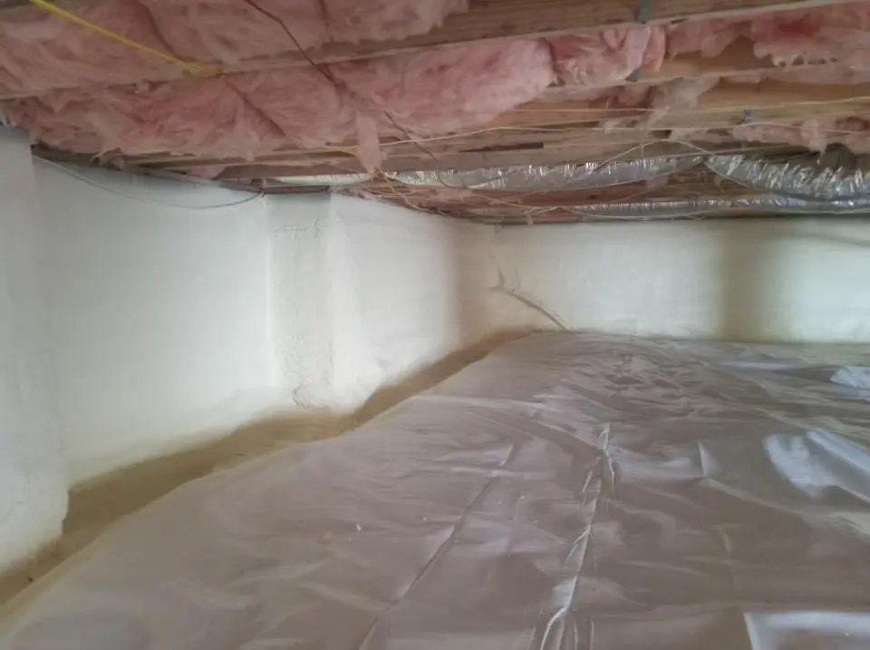 Crawl space encapsulation with closed-cell spray foam for Spray Foam Roofing in Winter Beach